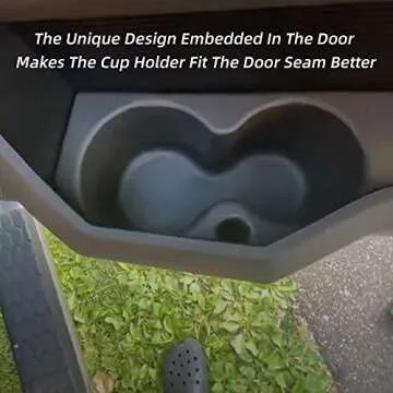 Dasbecan 2PCS Car Door Cup Holder Compatible with 2009-2020 Dodge Ram 1500 2500 3500 4500 5500 Front Driver Passenger Foam Holder Replaces # 5NN24XXXAA 1LD23XXXAA