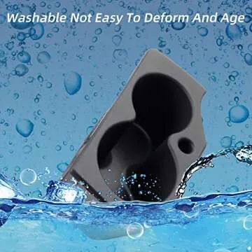 Dasbecan 2PCS Car Door Cup Holder Compatible with 2009-2020 Dodge Ram 1500 2500 3500 4500 5500 Front Driver Passenger Foam Holder Replaces # 5NN24XXXAA 1LD23XXXAA