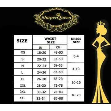 ShaperQueen102B Tummy Control Shapewear Thong for Women – Black High Waist Tummy Control Thong, Waist Cincher for Women (XXL, Black)