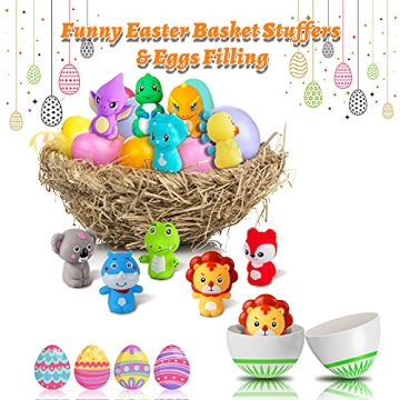 Vanmor Rubber Animal Bath Finger Puppets for Kids 1-3