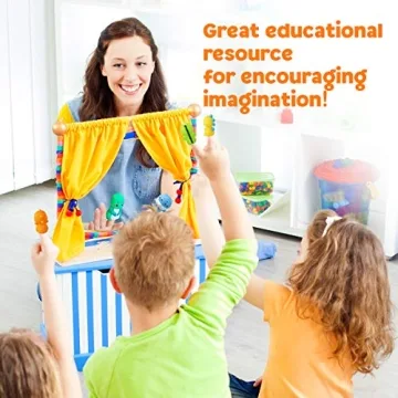 Vanmor Rubber Animal Bath Finger Puppets for Kids 1-3