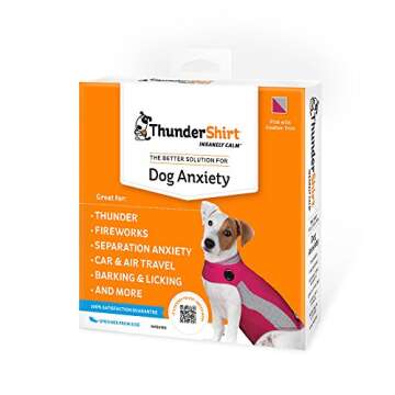 ThunderShirt for Dogs, X Small, Pink Polo - Dog Anxiety Vest