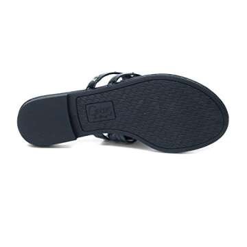 Circus NY by Sam Edelman Women's Canyon Sandal, black patent, 10 M US