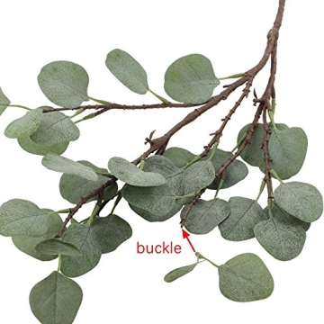 Elegant Supla 6 Pcs Silver Dollar Eucalyptus Spray