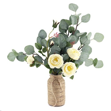 Elegant Supla 6 Pcs Silver Dollar Eucalyptus Spray