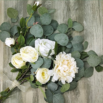 Elegant Supla 6 Pcs Silver Dollar Eucalyptus Spray