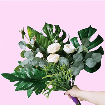 Elegant Supla 6 Pcs Silver Dollar Eucalyptus Spray