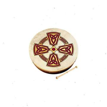 Waltons Bodhrán 18" - Handcrafted Irish Instrument with Rich Tone and Beater Included