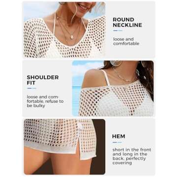 Buauty Women's Swimsuit Crochet Cover Up: Chic Beach Dress for Summer