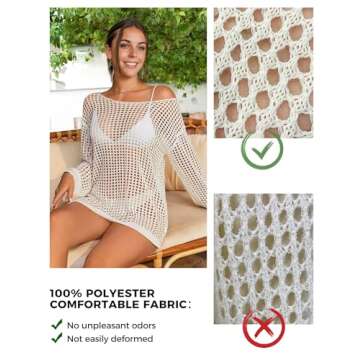 Buauty Women's Crochet Cover Up for Summer Style