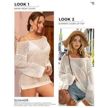 Buauty Women's Crochet Cover Up for Summer Style