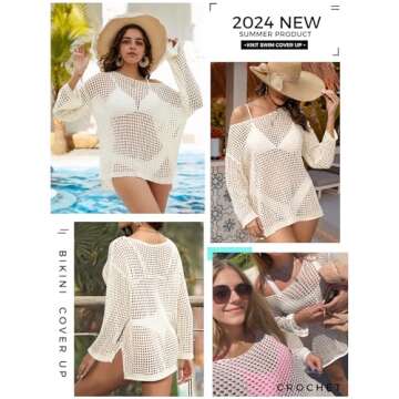 Buauty Women's Crochet Cover Up for Summer Style