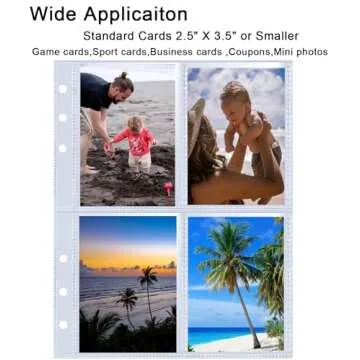 Versatile 40 Pack A5 Binder Sleeves for Card Collectors