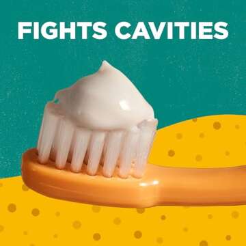 Tom's of Maine ADA Approved Fluoride Children's Toothpaste, Natural Toothpaste, Dye Free, No Artificial Preservatives, Outrageous Orange Mango, 5.1 oz. 3-Pack (Packaging May Vary)