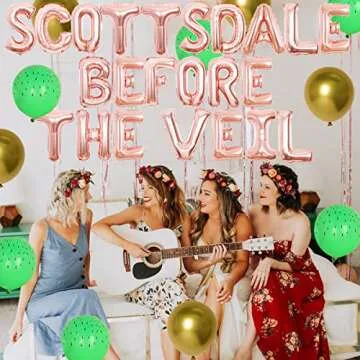 Scottsdale Bachelorette Party Decorations Rose Gold Theme