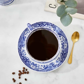 Spode Blue Italian Jumbo Cup & Saucer - 20oz Elegance