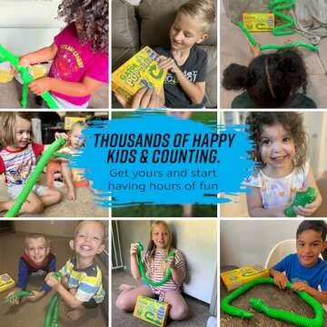 Pop Tubes Gator Pop Tube - Sensory Tubes Fidget Toy - Fun Alligator Toys for Toddlers & Kids All Ages - Best Fidgets Popping Fidget Sensory Toys for Boys & Girls - Party Favor Gifts