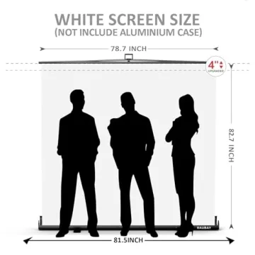 RAUBAY Green Screen - Large Collapsible Backdrop for Video Production