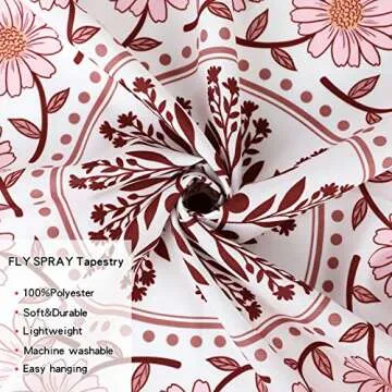 FLY SPRAY Mandala Tapestry - Aesthetic Boho Wall Art