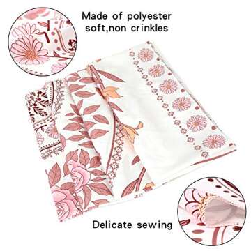 FLY SPRAY Mandala Tapestry Aesthetic,Boho Tapestry Wall Hanging,Pink Floral Medallion Tapestries,Bohemian Wall Art Hippie Decor for Bedroom Living Room Dorm