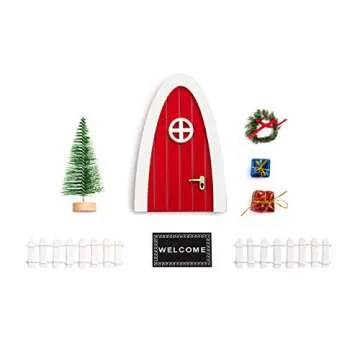 Red Wooden Magic Miniture Fairy Doors