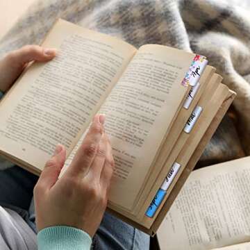 Colorful Monthly Adhesive Tabs for Planner Organization