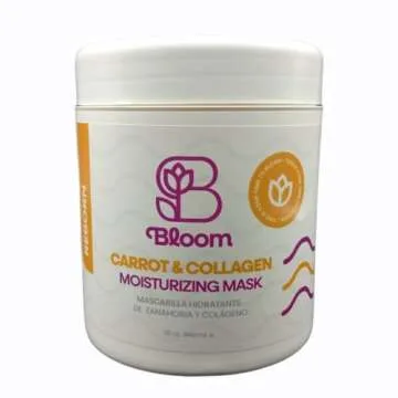 Bloom Hair Products - Garrot & Collagen Moisturizing Mask - hydrates the hair - nourishes it - prevents hair loss - stimulates hair growth - 32 oz