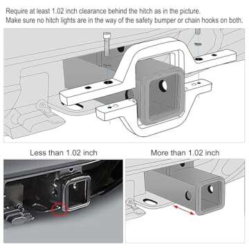Hitch LED Lights,EBESTauto 4 Inch LED Work Light Pods with 2.5 Inch Towing Hitch Mount Brackets for Truck Trailer SUV Pickup Fit Dual Led Off-Road Driving Hitch Light bar