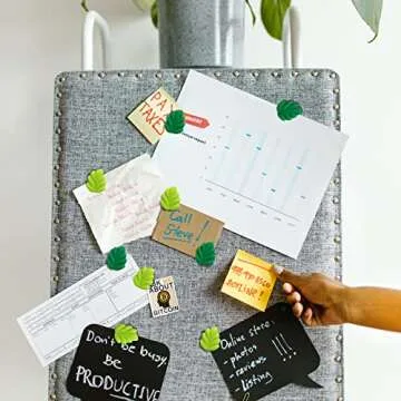 30 Pcs Green Leaves Decorative Push Pins for Any Occasion