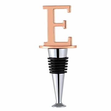Personalized Rose Gold Wine Stoppers - Elegant Bottle Accessories for Every Occasion