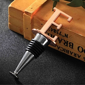 Elegant Rose Gold Wine Stoppers - Perfect Gift for Wine Lovers