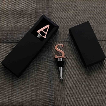 Elegant Rose Gold Wine Stoppers - Perfect Gift for Wine Lovers