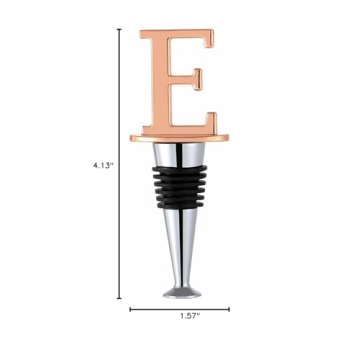 Elegant Rose Gold Wine Stoppers - Perfect Gift for Wine Lovers