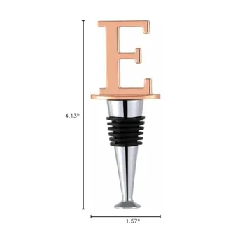 Elegant Rose Gold Wine Stoppers - Perfect Gift for Wine Lovers