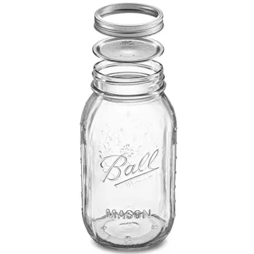 Versatile 32 oz Mason Jars Starter Kit with Lids & Labels