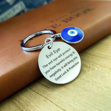 Meimimix Evil Eye Keychain for Good Luck Charm