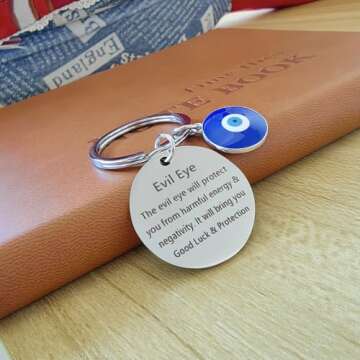 Meimimix Evil Eye Keychain for Good Luck Charm
