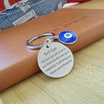 Meimimix Evil Eye Keychain for Good Luck Charm