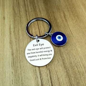 Meimimix Evil Eye Keychain for Good Luck Charm
