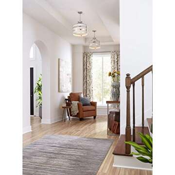 Progress Lighting P350049-141 Gulliver Semi-Flush/Convertible, Galvanized Finish , Gray