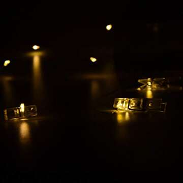 Sunmns 120 Mini Transparent Plastic Clips for Photos