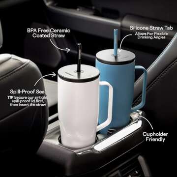 Corkcicle Cold Cup XL Insulated Tumbler, 30 oz - Stylish & Functional