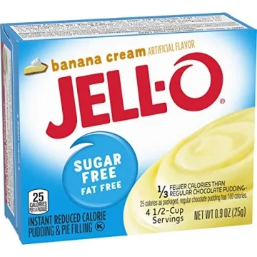 Jell-O Sugar Free Banana Cream Pudding Mix 4-Pack