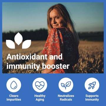 Premium Glutathione - Reduced Glutathione 500mg - Glutathione Supplement - L-Glutathione - Antioxidant Support - Liver Support - 60 Capsules