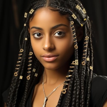 262 Pcs Stunning Hair Jewelry for Braids and Dreadlocks