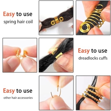 262 Pcs Stunning Hair Jewelry for Braids and Dreadlocks