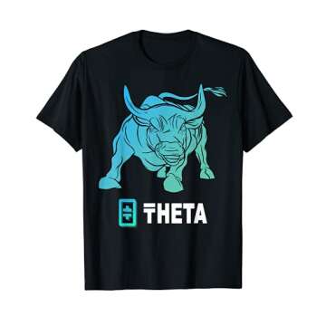 THETA Crypto BULLRUN Blockchain Crypto Token / Coin T-Shirt