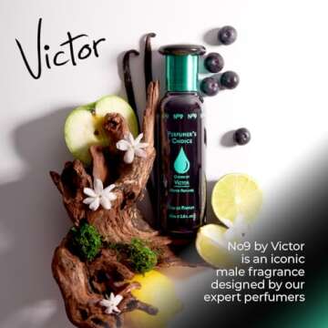 Perfumer's Choice No 9 Victor by Milton-Lloyd - Perfume for Men - Aromatic Amber Scent - Opens with ...