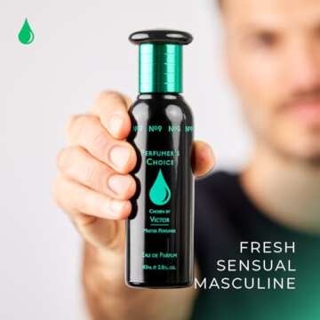 Perfumer's Choice No 9 Victor by Milton-Lloyd - Perfume for Men - Aromatic Amber Scent - Opens with Apple, Bergamot, and Blackcurrant - Impart Sensuality and Masculine Power - 2.8 oz EDP Spray