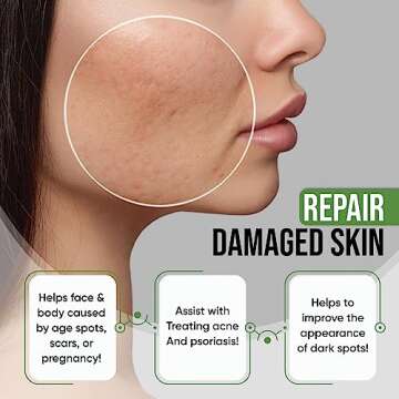 AMVital Turmeric Serum - Turmeric Facial Serum Cleanses Skin - Turmeric Serum for Dark Spots and Smooth Radiant Skin - Turmeric Face Serum